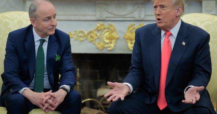 donald trump a spus ca irlanda bineinteles ca profita de sua chiar in fata premierului de la dublin exista un deficit masiv 67d1f39a2f590