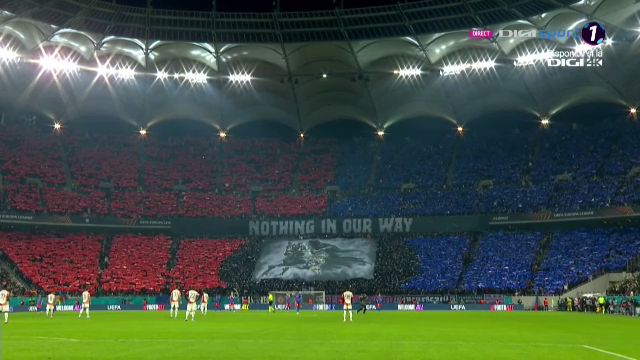 galerie foto coregrafie spectaculoasa si un mesaj puternic afisat de suporteri inainte de fcsb lyon 67c9e3b648332