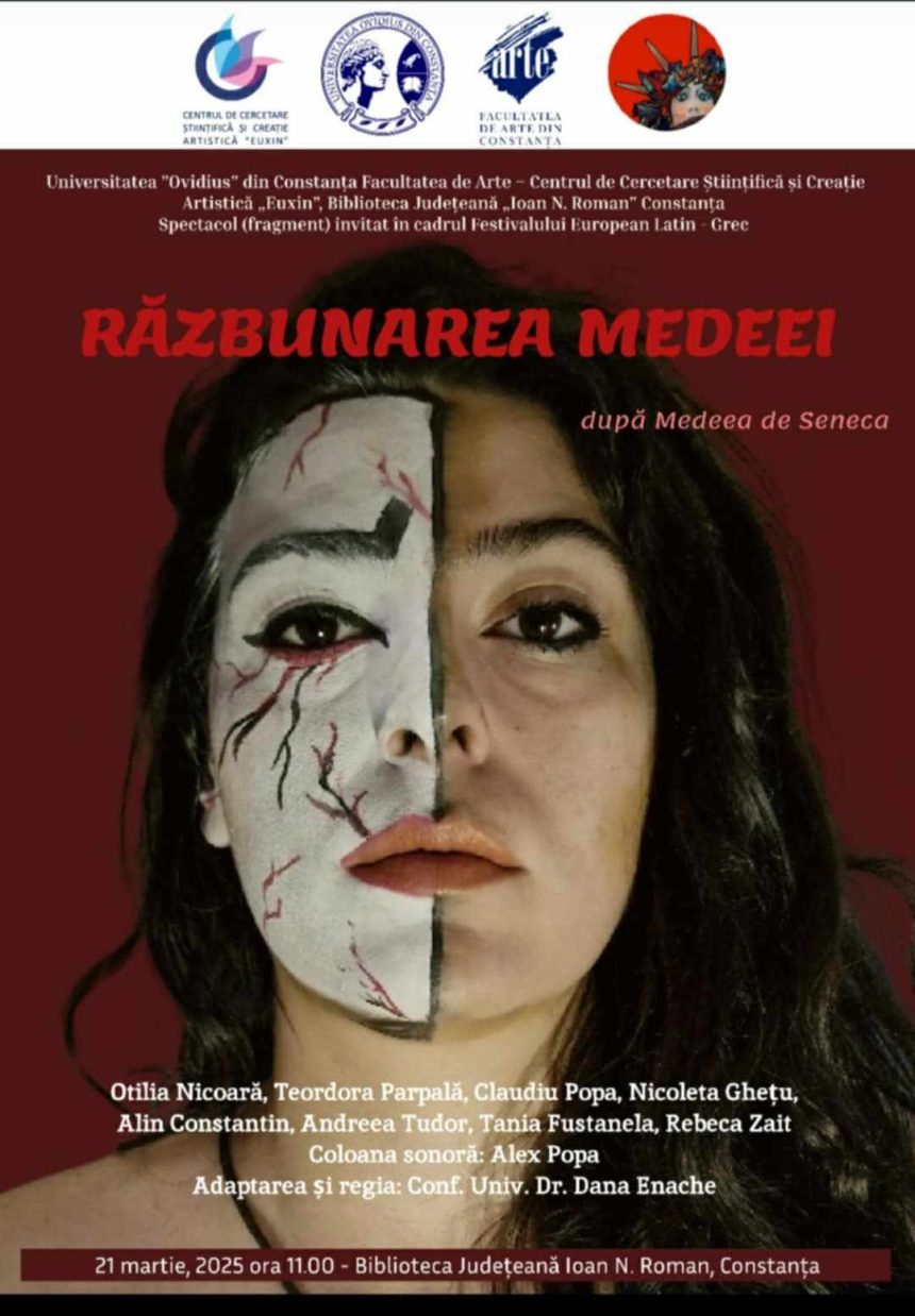 Spectacolul „Răzbunarea Medeei” la Biblioteca Județeană „Ioan I. N. Roman” din Constanța 1 spectacolul razbunarea medeei la biblioteca judeteana ioan i n roman din constanta 67dcc1233a1af