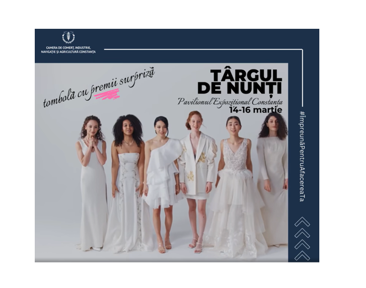 CCINA Constanța organizează în acest week-end Târgul de Nunți. Află care sunt premiile pentru participanți. 1 video ccina constanta organizeaza in acest week end targul de nunti vezi aici care sunt premiile pe care le pot castiga participantii 67cf397613482