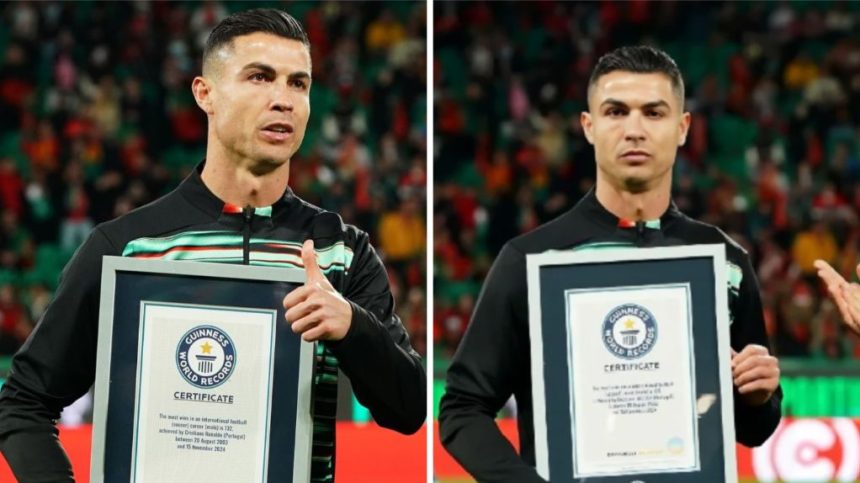 Cristiano Ronaldo, premiat de Guinness World Records chiar pe teren! Borna atinsă de portughez 1 video cristiano ronaldo premiat de guinness world records chiar pe teren borna atinsa de portughez 67e074047d3f6