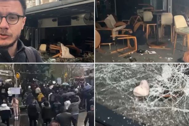 video exclusiv creste furia in macedonia de nord violente in orasul tragediei din club un restaurant distrus de manifestanti 67d841ab110f4