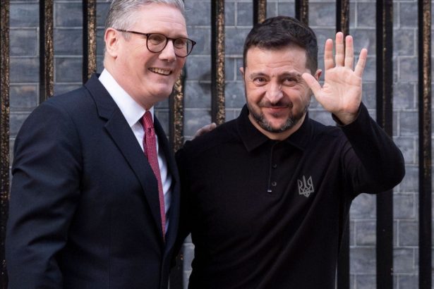 video zelenski primit de starmer in downing street premierul britanic l a imbratisat suntem alaturi de ucraina 67c368e0b4957
