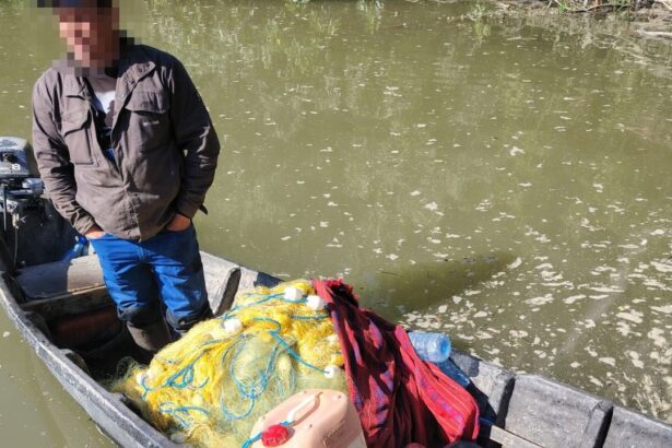 braconaj in delta dunarii sute de metri de plase si zeci de kilograme de peste confiscate de la un pescar tulcean 682ee92dc11ce