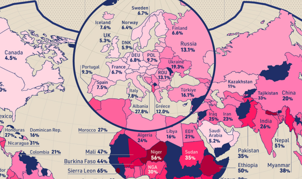 harta economiei subterane romania exact ca rusia e peste media globala si mult peste cea europeana motive birocratia si taxele mari 6829cd2480819
