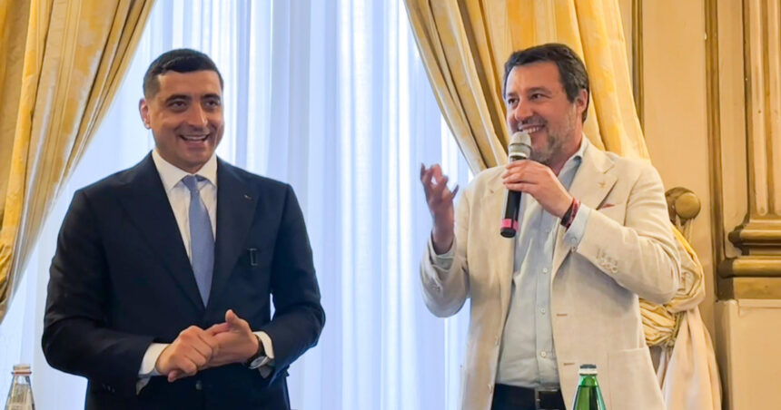 Matteo Salvini, lider eurosceptic al coaliției de guvernare din Italia, îl susține pe George Simion la alegerile prezidențiale. 1 matteo salvini unul dintre liderii eurosceptici ai coalitiei de guvernare din italia il sustine pe george simion la prezidentiale 6824f28640f0d
