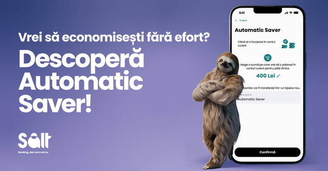 Salt Bank automatizează economisirea: Acum poți economisi fără grija „fondurilor insuficiente” 1 salt bank automatizeaza economisirea acum poti pune bani de o parte fara grija fondurilor insuficiente 6821ba1a9d998