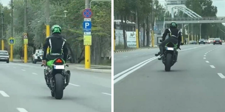 Spectacolul periculos din Mamaia s-a încheiat cu o sancțiune: Motociclistul filmat făcând cascadorii în trafic, prins de polițiști 1 spectacolul periculos din mamaia s a incheiat cu o sanctiune motociclistul filmat in timp ce facea cascadorii in trafic prins de politisti 68231614e62f1