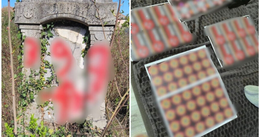 Cimitir vandalizat cu însemne naziste de trei tineri: s-au filmat și au publicat imaginile pe rețelele sociale. Ce spun polițiștii. 1 video cimitir vandalizat cu insemne naziste de trei tineri s au filmat si au publicat imaginile pe retelele sociale ce cred politistii 6826bb94b75df