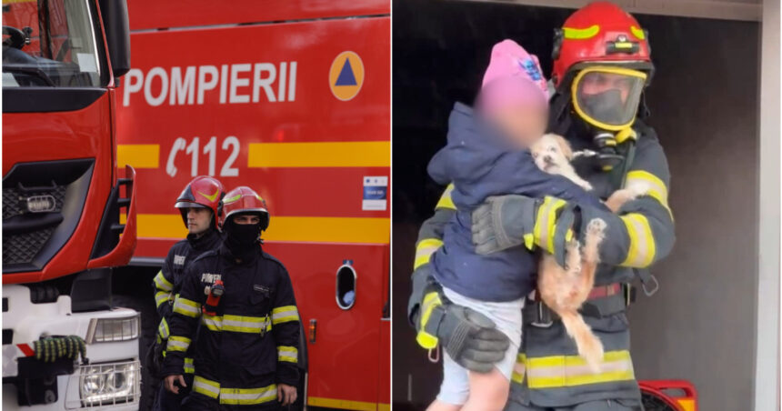 video incendiu puternic cu degajari mari de fum intr un bloc din ploiesti 30 de persoane inclusiv copii au fost evacuate 682892ae0f288