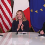 video meloni incearca sa faca e280b3pode280b3 intre ue si sua intr o trilaterala cu von der leyen si vance 682a0904535bb