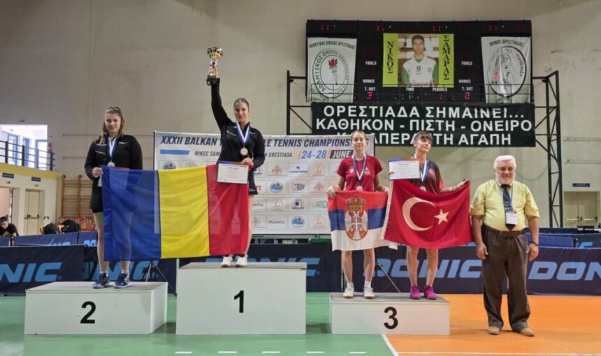 Bianca Mei-Roșu, campioană de patru ori la Balcaniada de juniori la tenis de masă 1 bianca mei rosu de patru ori campioana la balcaniada de juniori la tenis de masa 6861b8f2c3410