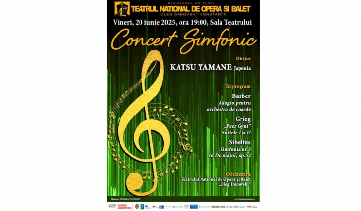 Concert simfonic, vineri, 20 iunie, la Teatrul Național „Oleg Danovski” din Constanța 1 concert simfonic vineri 20 iunie la teatrul national oleg danovski din constanta 6853a77967845