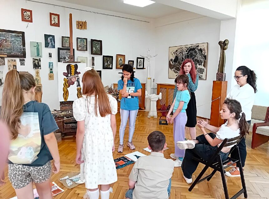 creativitate la muzeul de arta constanta atelier pentru copii in cadrul expozitiei intitulate 60 repere si orizonturi 68545c2090119