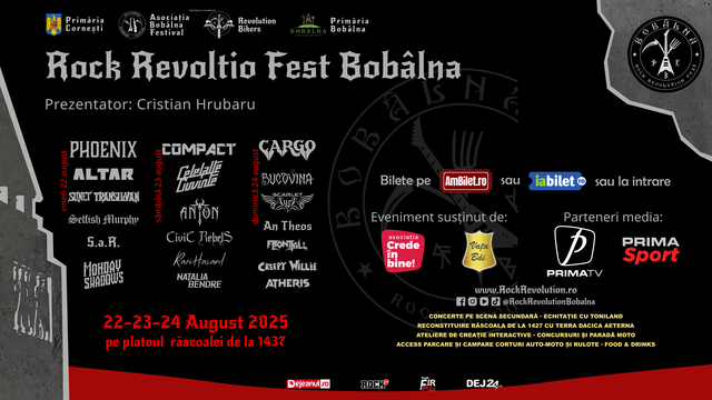 Festivalul Rock Revolution se întoarce la Bobâlna în 2025 1 festivalul rock revolution revine la bobalna in 2025 684ba0231cbde