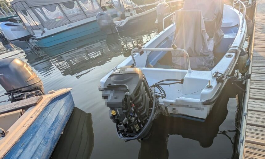 motor de barca cautat de catre autoritatile din suedia descoperit la murighiol 68592e1d3da81