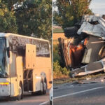 video accident grav pe dn2 in bacau plan rosu activat un autocar cu 60 de pasageri s a ciocnit cu un microbuz un mort mai multi raniti 68622eb8356a7