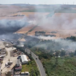 video alerta in babadag culturi in flacari fum dens si risc de extindere catre ferme si gospodarii 685ea55982284