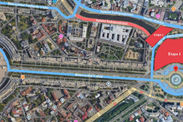 video incep lucrarile de la planseul unirii zona in care circulatia va fi restrictionata in urmatoarele 6 luni incepand de marti 68445ac765588