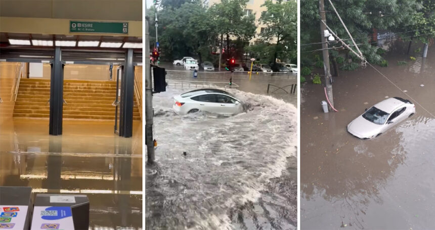 video ploaie istorica la bucuresti 120 de litri pe metrul patrat masini sub apa statiile de metrou inundate 6847228a6823b