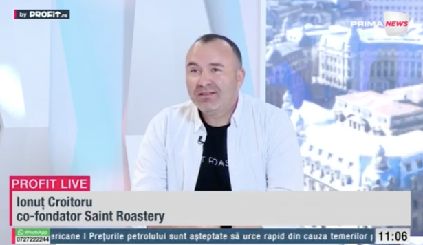 video profit ro tv ionut croitoru co fondator saint roastery in romania cafeaua de specialitate este sub 10 din consumul total de cafea competitia este foarte mica vrem sa ne extindem in 686210a9bad96