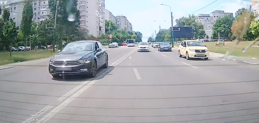 video tripla infractiune un sofer din constanta filmat in timp ce conduce pe contrasens 684e62d9ec810