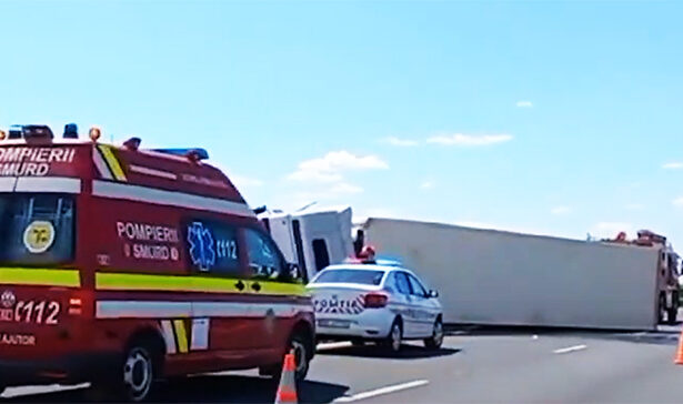accident rutier in agigea un tir incarcat cu sarma s a rastrunat intervin echipaje de urgenta 68640e79f34b4