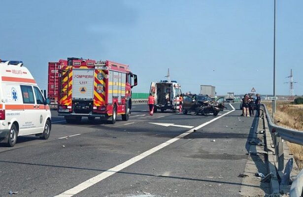 accident rutier pe autostrada soarelui in apropiere de constanta traficul este restrictionat pe banda a doua 688724d39c130