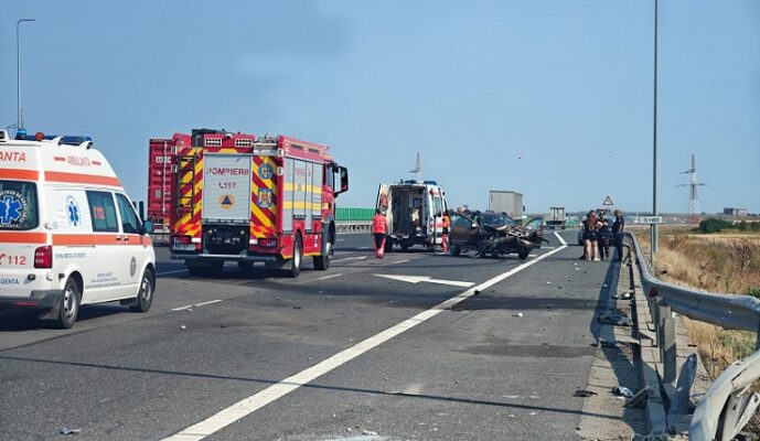 accident rutier pe autostrada soarelui in apropiere de constanta traficul este restrictionat pe banda a doua 688724d39c130