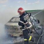 alerta un autoturism a luat foc pe a2 in zona medgidia 686698e2e30ab