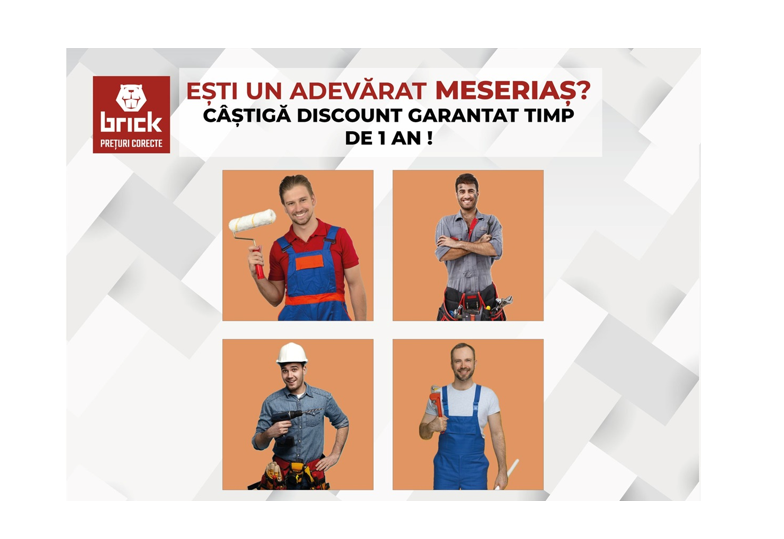 BRICK lansează campania Ești un adevărat meseriaș? Câștigă discount garantat timp de 1 an și scule profesionale METABO. 1 brick lanseaza campania intitulata esti un adevarat meserias castiga discount garantat timp de 1 an si scule profesionale metabo 6874f9b06a798