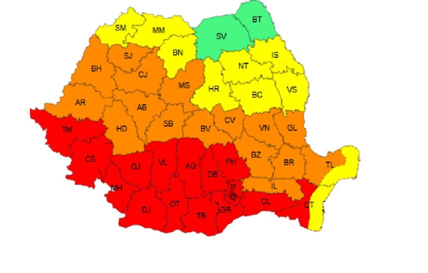 canicula pune stapanire pe dobrogea meteorologii au emis cod rosu iata cat este valabil 68848c6f1c5a1