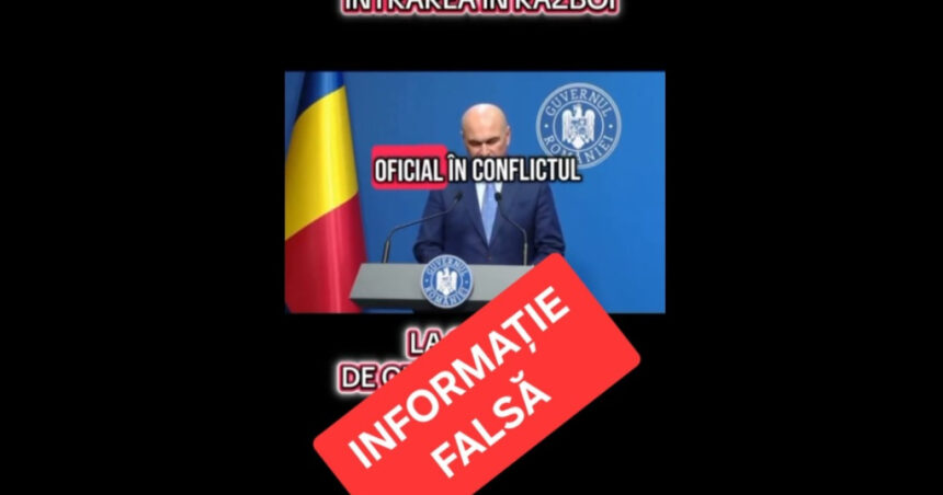 clipuri false despre intrarea romaniei in razboi sunt promovate pe net precizarile ministerului de interne 688890e81d1d3
