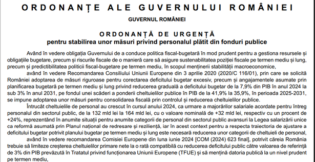 final ordonanta de urgenta cu sporurile din aparatul bugetar a aparut in monitorul oficial 68631f529e957