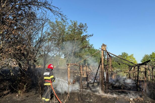 foto video incendiu puternic in bestepe din judetul tulcea doua anexe distruse si doua locuinte in pericol 68864af291b6a