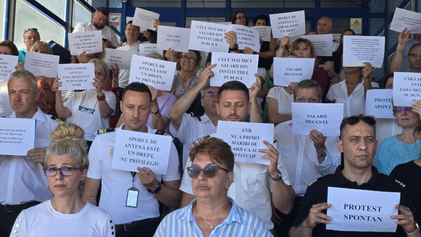 foto video protest spontan la constanta salariatii anr au iesit in strada nu avem salarii nesimtite 6870e20e3faa3