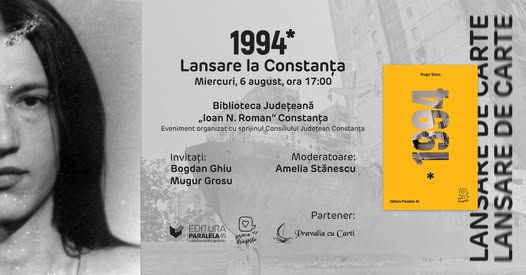 lansarea microromanului 1994 de mugur grosu la biblioteca judeteana constanta 6888b48877c07