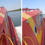 video accident naval in tulcea o ambarcatiune cu 12 persoane la bord a intrat in malul dunarii 6868cee2debf2