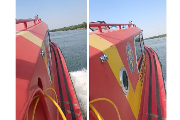 video accident naval in tulcea o ambarcatiune cu 12 persoane la bord a intrat in malul dunarii 6868cee2debf2