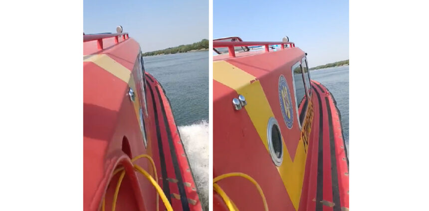 video accident naval in tulcea o ambarcatiune cu 12 persoane la bord a intrat in malul dunarii 6868cee2debf2