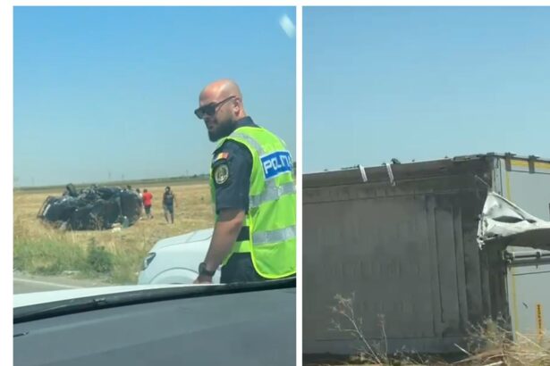 video accident rutier intre ovidiu si mihail kogalniceanu un tir si o masina sunt pe camp 688357b76dcac