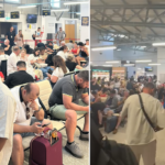 video aglomeratie mare in terminalul plecari de pe aeroportul international mihail kogalniceanu constanta pasagerii reclama aerul irespirabil din incinta 6873ee938a1e1