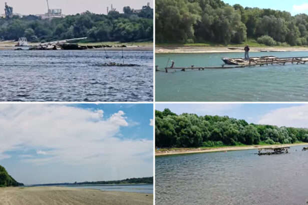 video dunarea scade periculos imagini spectaculoase cu epave germane din al doilea razboi mondial care ies la suprafata pe cursul fluviului 6872c43850d19
