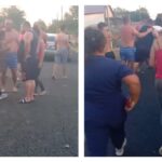 video exclusiv bataie ca n vestul salbatic la mereni din cauza unei porti de fotbal ce ocupa strada 6881600f86884