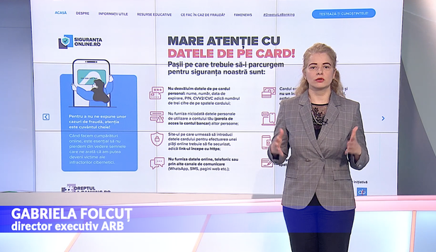 video gabriela folcut director executiv arb bancile nu vor cere niciodata informatii privind parolele de acces la contul bancar 68884fc1f0a9b