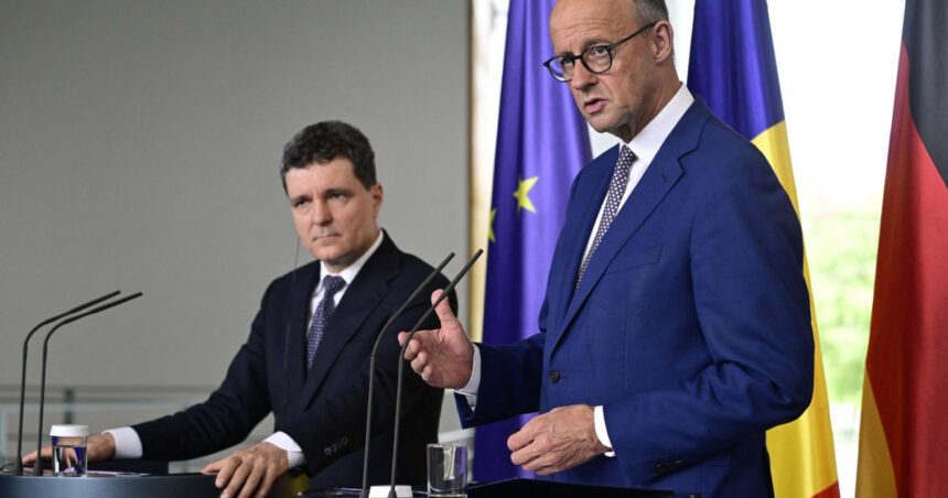 Germania și România colaborează pentru a preveni destabilizarea Moldovei de către Rusia, afirmă Friedrich Merz. 1 video germania si romania se implica pentru ca moldova sa nu fie destabilizata de rusia spune friedrich merz 687a6848a9474