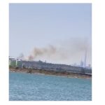 video incendiu la intrare in constanta dinspre agigea vizibil de pe mare intervin autospecialele isu dobrogea si cele ale oil terminal sa 6884eb5b73a0f