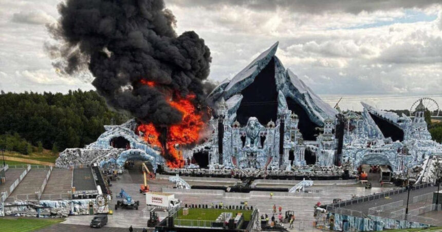 video incendiu urias la scena principala a festivalului tomorrowland din belgia cu doua zile inainte de deschidere 6877f2fba7ef4