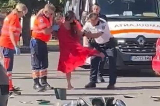 video o soferita beata a produs un accident in care o alta femeie si doi copii au fost raniti a fost incatusata dupa ce a facut scandal 68644c1e973d7