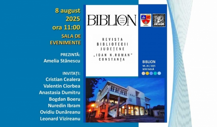 Biblioteca Județeană Constanța anunță lansarea noului număr al revistei „Biblion" 1 biblioteca judeteana constanta lanseaza noul numar al revistei biblion 68958eea04aef